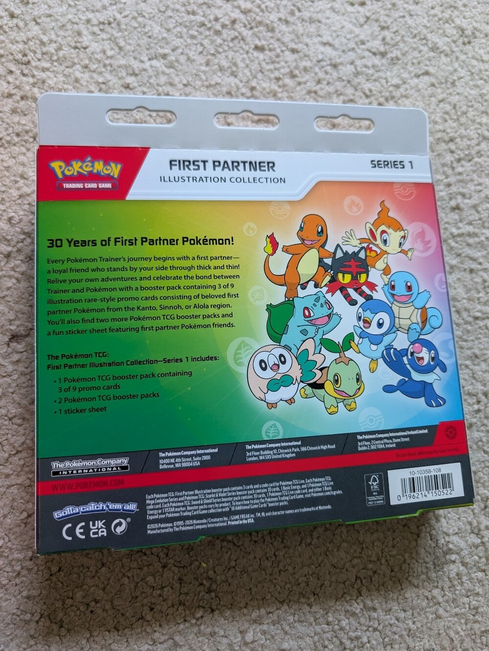 Pokemon First Partner Illustration Collection Series 1 - Picture 2 of 2